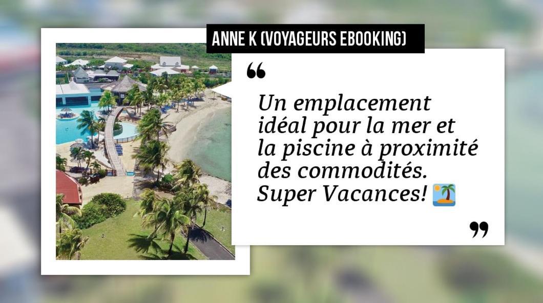Romantique Et Bel Appartement En Bord De La Mer, Piscine Surveillee Et Belle Plage A 50M サン・フランソワ エクステリア 写真